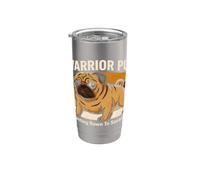 Warrior Pug fa il conto alla rovescia per Savasana Bicchiere termico in acciaio inox doppia parete