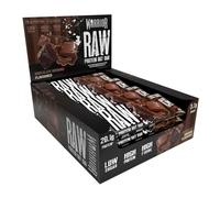 Warrior Raw Protein Flapjack - Barrette Proteiche ad Alto Contenuto di Fibre e Proteine, Basso Zucchero, Spuntino Energetico (Brownie al Cioccolato)