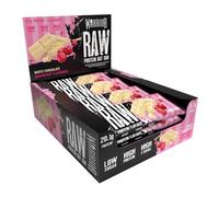 Warrior Raw Protein Flapjack - Barrette Proteiche ad Alto Contenuto di Fibre e Proteine, Basso Zucchero, Spuntino Energetico (Mirtillo e Cioccolato Bianco)