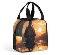 Warrior Reflection - Borsa per il pranzo per donne e uomini, portatile, isolata, con manico, a prova di perdite, riutilizzabile, per lavoro, picnic, viaggi