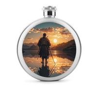 Warrior Reflection - Fiaschetta per liquori, in acciaio inox, a tenuta stagna, portatile, per esterni, campeggio, viaggi, regali