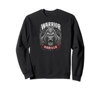 Warrior Silverback Gorilla Jungle King Graphic Felpa