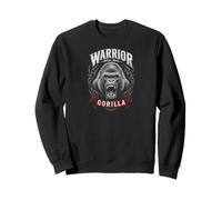 Warrior Silverback Gorilla Jungle King Graphic Felpa