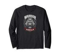 Warrior Silverback Gorilla Jungle King Graphic Maglia a Manica