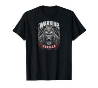 Warrior Silverback Gorilla Jungle King Graphic Maglietta