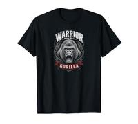 Warrior Silverback Gorilla Jungle King Graphic Maglietta