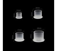 WARRIOR Tappini Tatuaggio Porta Colore Ink Cap/Cup in Plastica 1000/500pz Small Medium Large Size Monouso (14x12 mm/1000pcs)