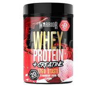 Warrior Whey Protein + Creatina 500 g, Muscoli - Crema di Fragola