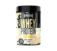 Warrior Whey Protein in polvere da 500 g (36 g per frullato) - Bevanda nutrizionale per il recupero e la crescita muscolare - Delizioso e ricco di aminoacidi - 20 porzioni (Cioccolato bianco)
