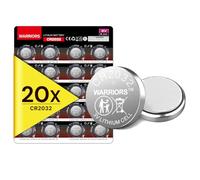 Warriors 20X Batteria CR2032 3V 240mAh Litio a Bottone