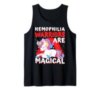 Warriors Are Magical Emophilia Awareness Ribbon Unicorn Canotta