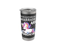Warriors Are Magical, nastro a forma di unicorno per la consapevolezza della schizofrenia Bicchiere termico in acciaio inox doppia parete