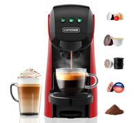 Warriors1 Macchina da Caffè Capsule 5in1 per Nespresso OL, Dolce Gusto, Lavazza A Modo Mio, FAP Espresso Point e Caffè Macinato, 20bar, 0,8L, Calore e Quantità Regolabili, Compatta per Casa e Ufficio
