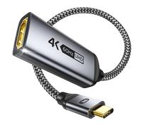 WARRKY Adattatore HDMI USB C 4K 60Hz, | HDMI 2.0, HDR | USB C to HDMI Compatible con Thunderbolt 3/4, iPhone 15 Serie, Galaxy S8 a S24, MacBook Pro/Air, iPad Pro/Air, XPS, HP