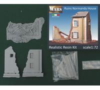 WARS 3-72 Rovine casa Normandia kit resina diorama WW2 Ruins Normandy House 1:72