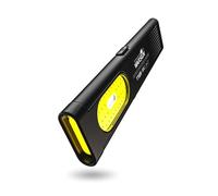 WARSUN Torcia tascabile a LED compatta multi-modalità, 675 lm, ricaricabile USB-C, IPX4, doppio materiale, stroboscopico rosso/blu, per il trasporto quotidiano e i viaggi