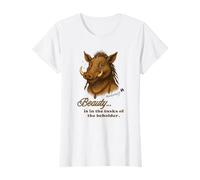 Warthog Mudwhiff Dice Che la Bellezza è nelle zanne di Chi Guarda Maglietta