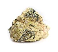 WARTHY 1 pezzo di cristallo naturale giallo turchese roccia ruvida campione collezione Reiki gemma decorazione adatta per la casa (colore: pietra di pino giallo, dimensioni: 100-200 g)