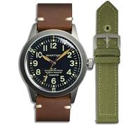 WARTIME | Orologio areonautica militare uomo ispirata al modello della Seconda guerra mondiale A-11 - Edizione limitata da collezione, numerata singolarmente, include due cinturini e accessori extra.