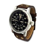 WARTIME | Orologio Luftwaffe militare della Seconda Guerra Mondiale - Movimento al quarzo svizzero con cinturino in vera pelle e impermeabilità fino a 10 ATM. Orologi militari da uomo per sempre