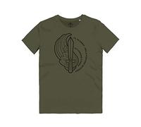 WARTSHIRT Maglietta Folgore Battaglia El Alamein185ª Divisione Paracadutisti Nord Africa T-Shirt Man (Battle Green, S)