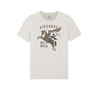WARTSHIRT Maglietta Paracadutisti Inglesi WW2 British Red Devils 1st Airborne Division T-Shirt (Dirty White, L)