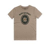 WARTSHIRT Maglietta Truppe da Montagna Gebirgs-Division WK2 Narvik Gebirgsjäger T-Shirt (Camo Sand, 2XL)