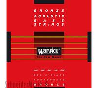 Warwick 35302 RED STRINGS Acoustic Bass (6-string) Bronze Roundwound, Long Scale 34''