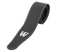 Warwick Teambuilt - Tracolla per basso, in vera pelle, colore: Nero