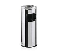 WAS 1111 240 - Posacenere in acciaio INOX con inserto in plastica, diametro 24 cm, altezza 60 cm