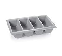 WAS 1518 004 - Portaposate in polietilene con 4 scomparti, lunghezza 53 cm, altezza 10 cm