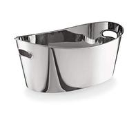 Was 1524 530 - Secchiello per champagne, in acciaio al nichel, lunghezza 53 cm, larghezza 33,0 cm, altezza 24 cm