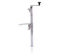 WAS 1583 000 - Tubo di supporto nichelato con piastra di base cromata, per lattine fino a 50 cm di altezza, con vite di regolazione per il montaggio a tavolo, altezza 61 cm