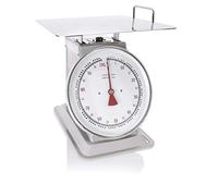 WAS 2500 100 - Bilancia con piano d'appoggio, corpo in metallo laccato, fino a 100 kg, suddivisione 250 g, 35 x 35 cm