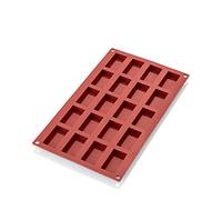WAS 3153 020 - Stampo da forno per brownie, 20 forme, lunghezza 4,9 cm, larghezza 2,6 cm, altezza 1,1 cm