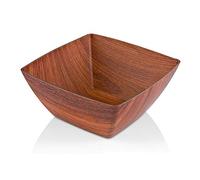 WAS 3250 100 - Ciotola in polistirolo, effetto legno, 10 x 10 x 3,5 cm, 0,20 l, 72 pezzi