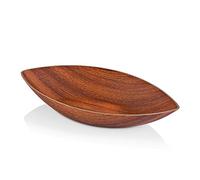 WAS 3254 305 - Set di 24 ciotole in polistirolo, effetto legno, con motivo a bolle, 30,5 x 15,2 x 6,0 cm, 1 l