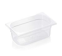 WAS 8414 100 Serie 84 - Contenitore per gastronomia in polipropilene, con bordo impilabile, 2,60 l, 1/4 GN, altezza 100 mm