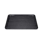 WAS 9130 530 - Vassoio in acciaio cromato con superficie antiscivolo, 53 x 32,5 cm, effetto granito