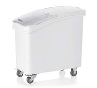 WAS 9214 120 - Contenitore in polietilene, con coperchio in policarbonato, 120 l, lunghezza 77,5 cm, larghezza 47,0 cm, altezza 73,5 cm
