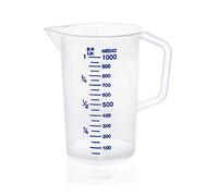 WAS 9306 100 - Misurino in polipropilene con scala da 100 ml, 1,0 l, diametro 12 cm, altezza 17 cm