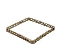 WAS 9851 001 - Elemento di espansione in polipropilene per tutti i cestini per lavastoviglie della serie 9850, beige/marrone, lunghezza 50 cm, larghezza 50 cm, altezza 4,4 cm