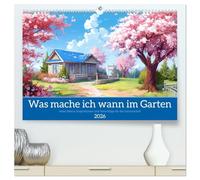 Was mache ich wann im Garten (hochwertiger Premium Wandkalender 2026 DIN A2 quer), Kunstdruck in Hochglanz: Eine Führung durch das Gartenjahr mit Ideen und schönen Bildern
