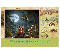 Was macht der denn da? (Wandkalender 2026 DIN A2 quer), CALVENDO Monatskalender: Wie kommt ein Roter Panda in unsere Märchen hinein?