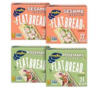 Wasa Concime per pane pita, confezione varietale (4 pezzi), rosmarino e sale marino e sesamo e sale marino, cracker, ingredienti non OGM