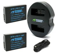 Wasabi Power batteria e caricabatteria per Canon lp-e17