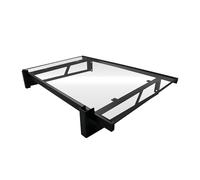 Wasabi - Tenda da sole per porta esterna 120 x 80 cm Axis - Policarbonato solido 2,7 mm - Supporti in ferro nero - Facile montaggio - Tetto protezione pioggia finestra - Copertura resistente per