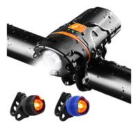 WASAGA Bike Light, USB Ricaricabile 1200 Lumen Super Bright Bike Front Headlight, IP65 Impermeabile 6 modalità Ciclismo Torcia Torcia