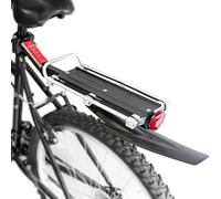 WASAGA Portapacchi posteriore per bici, regolabile con parafango e riflettore, portapacchi per reggisella a sgancio rapido