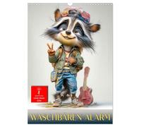 Waschbären Alarm (Wandkalender 2026 DIN A3 hoch), CALVENDO Monatskalender: Die Welt der coolsten und charmantesten Frechdachse.